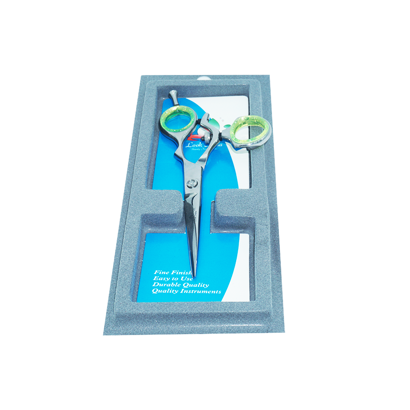 Forbici parrucchiere 14,5 cm guarnizione verde 1003 - 3